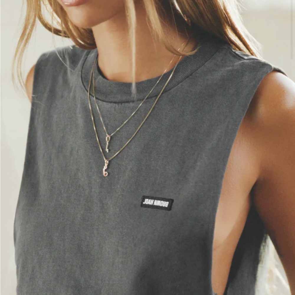 Joah Brown Cutoff Boyfriend Tank